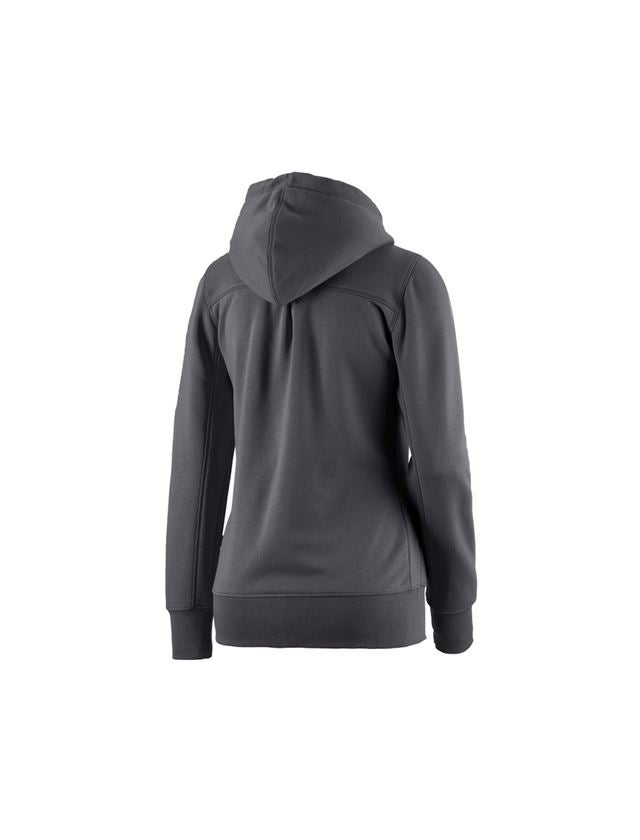 Shirts, Pullover & more: e.s. Hoody sweatjacket poly cotton, ladies' + anthracite 1