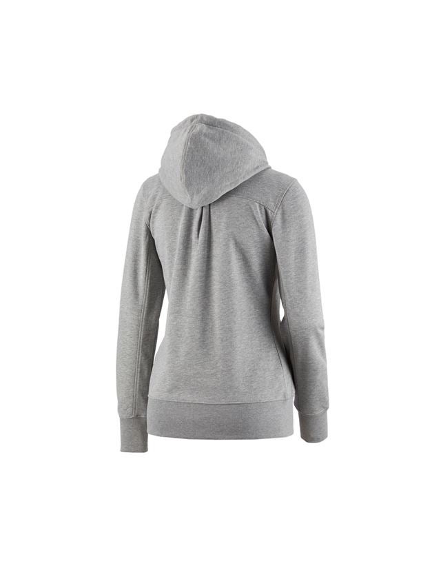 Shirts, Pullover & more: e.s. Hoody sweatjacket poly cotton, ladies' + grey melange 1