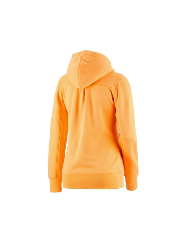 Shirts, Pullover & more: e.s. Hoody sweatjacket poly cotton, ladies' + lightorange 1