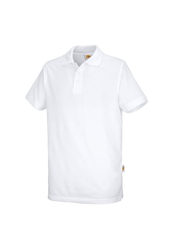 T-Shirts, Pullover & Skjorter: STONEKIT Poloshirt Basic + hvid