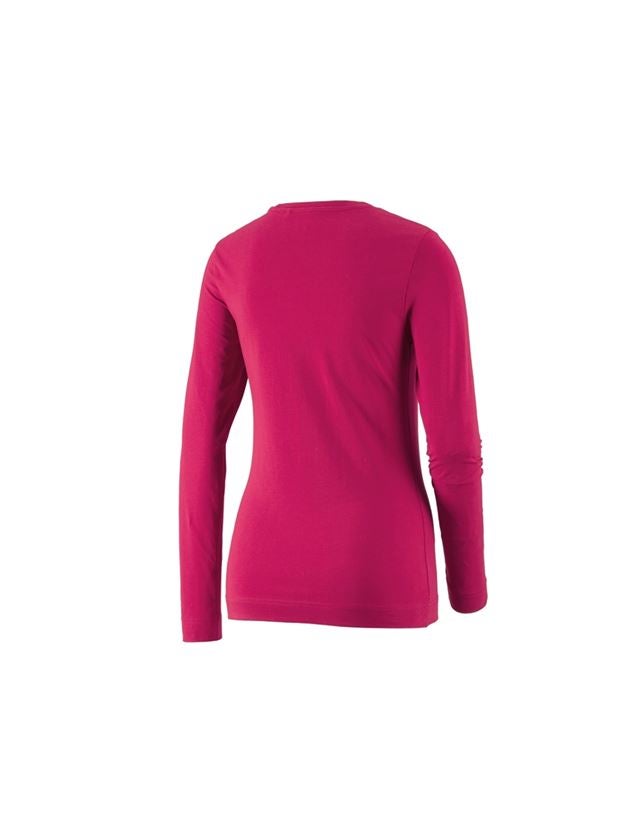 Plumbers / Installers: e.s. Long sleeve cotton stretch, ladies' + berry 1