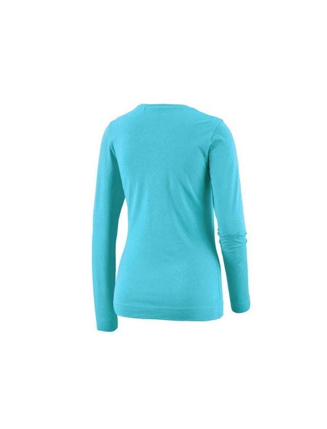 T-Shirts, Pullover & Skjorter: e.s. Longsleeve cotton stretch, damer + capri 1