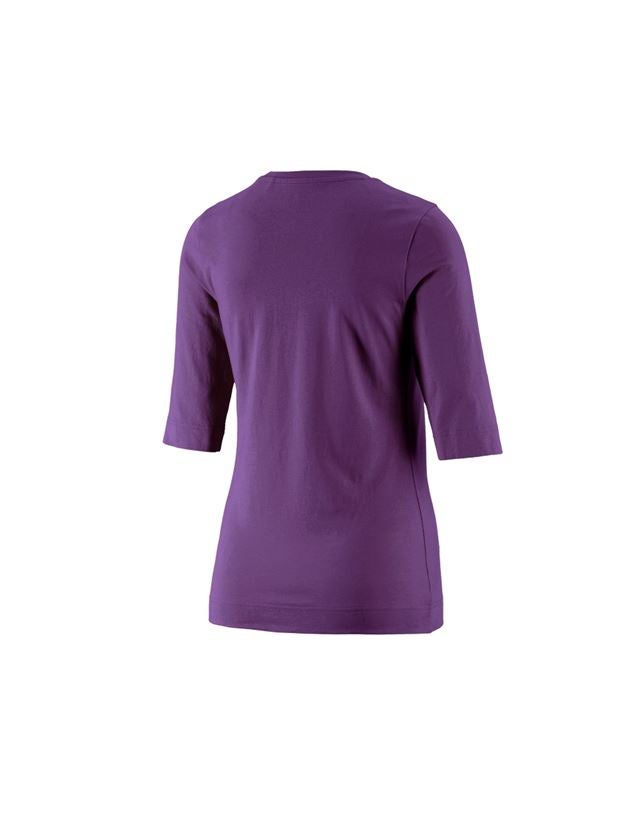 T-Shirts, Pullover & Skjorter: e.s. Shirt 3/4-ærmer cotton stretch, damer + violet 1