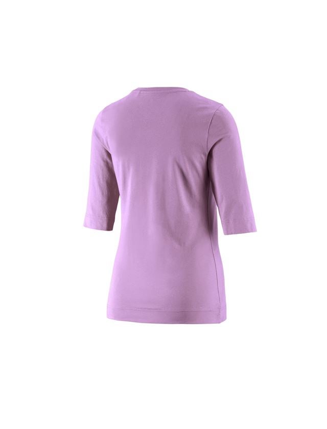 T-Shirts, Pullover & Skjorter: e.s. Shirt 3/4-ærmer cotton stretch, damer + lavendel 1