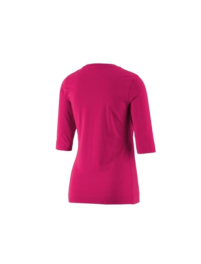 Plumbers / Installers: e.s. Shirt 3/4 sleeve cotton stretch, ladies' + berry 1