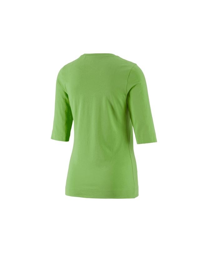 T-Shirts, Pullover & Skjorter: e.s. Shirt 3/4-ærmer cotton stretch, damer + havgrøn 2