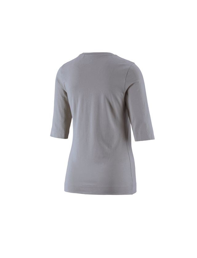 T-Shirts, Pullover & Skjorter: e.s. Shirt 3/4-ærmer cotton stretch, damer + platin 1
