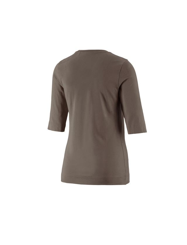 T-Shirts, Pullover & Skjorter: e.s. Shirt 3/4-ærmer cotton stretch, damer + sten 3