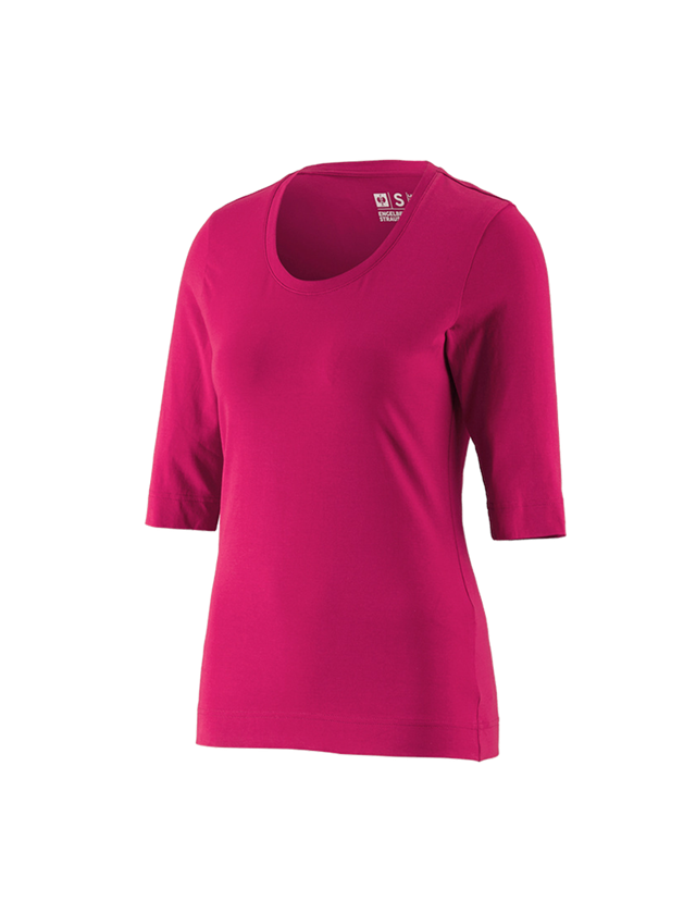 T-Shirts, Pullover & Skjorter: e.s. Shirt 3/4-ærmer cotton stretch, damer + bær