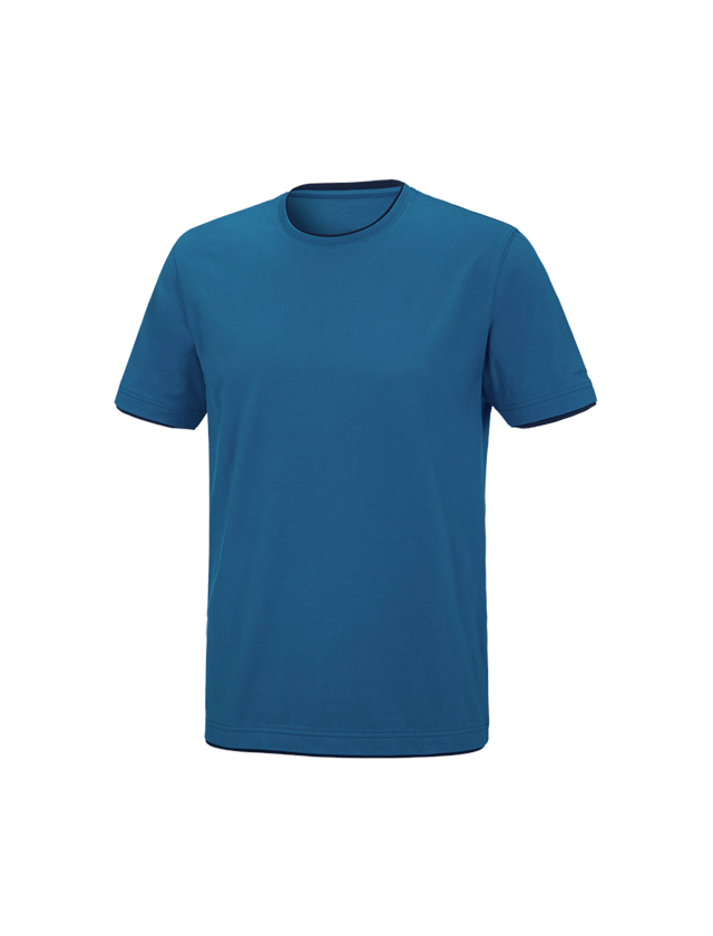 T-Shirts, Pullover & Skjorter: e.s. T-Shirt cotton stretch Layer + atol/mørkeblå 2