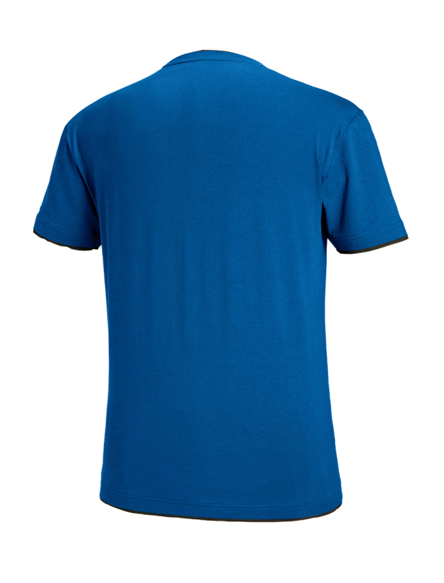 T-Shirts, Pullover & Skjorter: e.s. T-Shirt cotton stretch Layer + ensianblå/grafit 1
