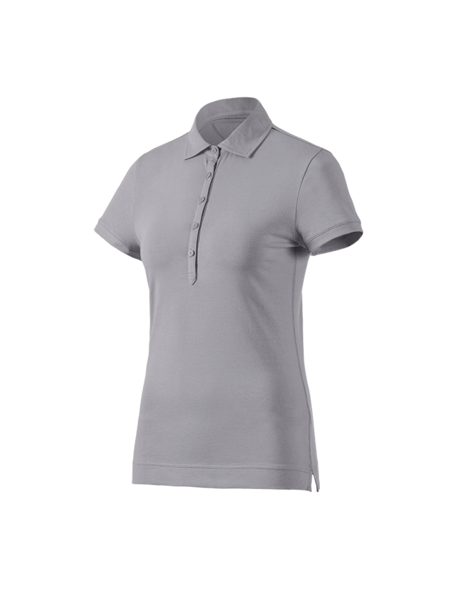 T-Shirts, Pullover & Skjorter: e.s. Polo-Shirt cotton stretch, damer + platin
