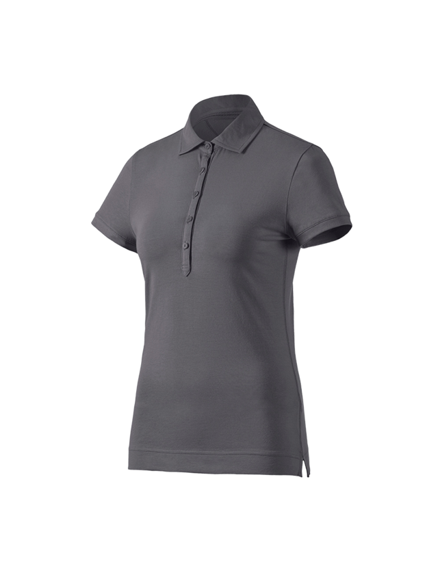T-Shirts, Pullover & Skjorter: e.s. Polo-Shirt cotton stretch, damer + antracit 2
