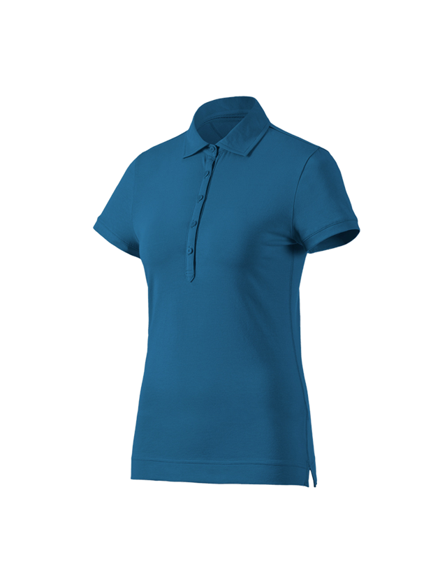Topics: e.s. Polo shirt cotton stretch, ladies' + atoll