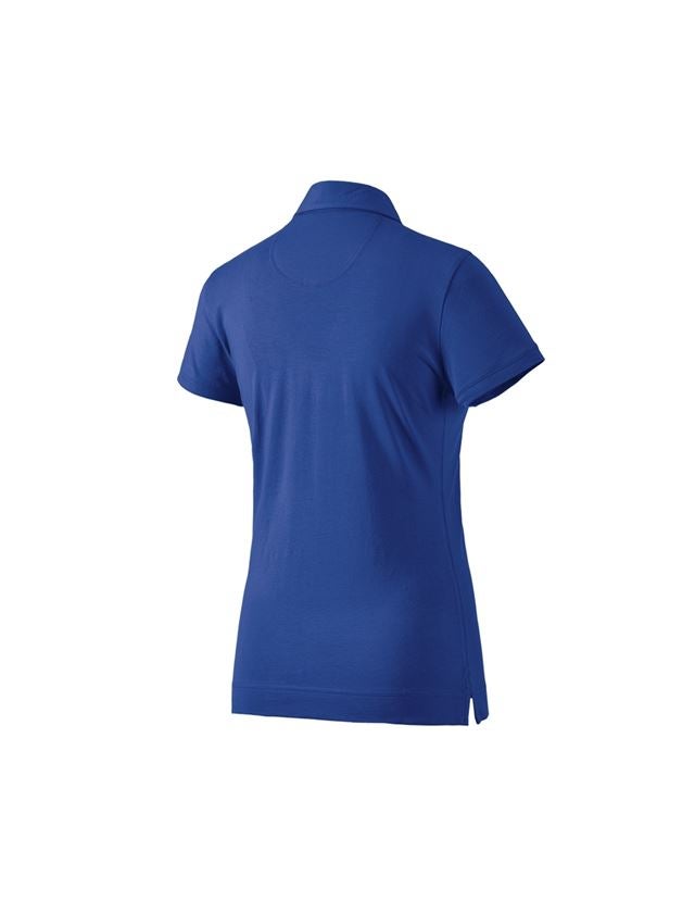 T-Shirts, Pullover & Skjorter: e.s. Polo-Shirt cotton stretch, damer + kornblå 1