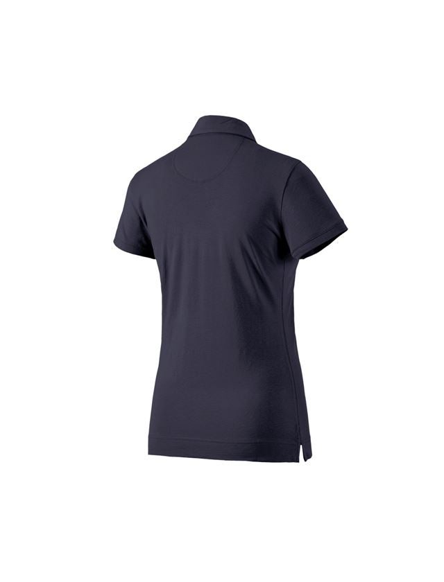 T-Shirts, Pullover & Skjorter: e.s. Polo-Shirt cotton stretch, damer + mørkeblå 1