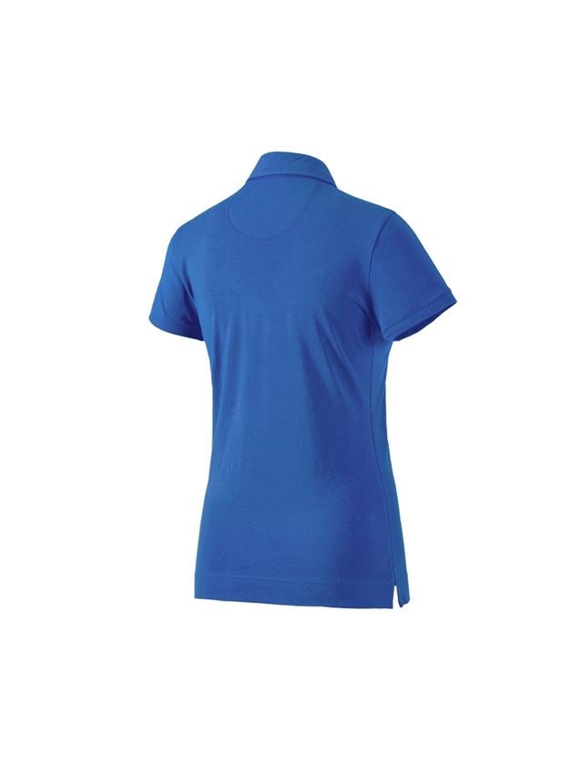 T-Shirts, Pullover & Skjorter: e.s. Polo-Shirt cotton stretch, damer + ensianblå 1