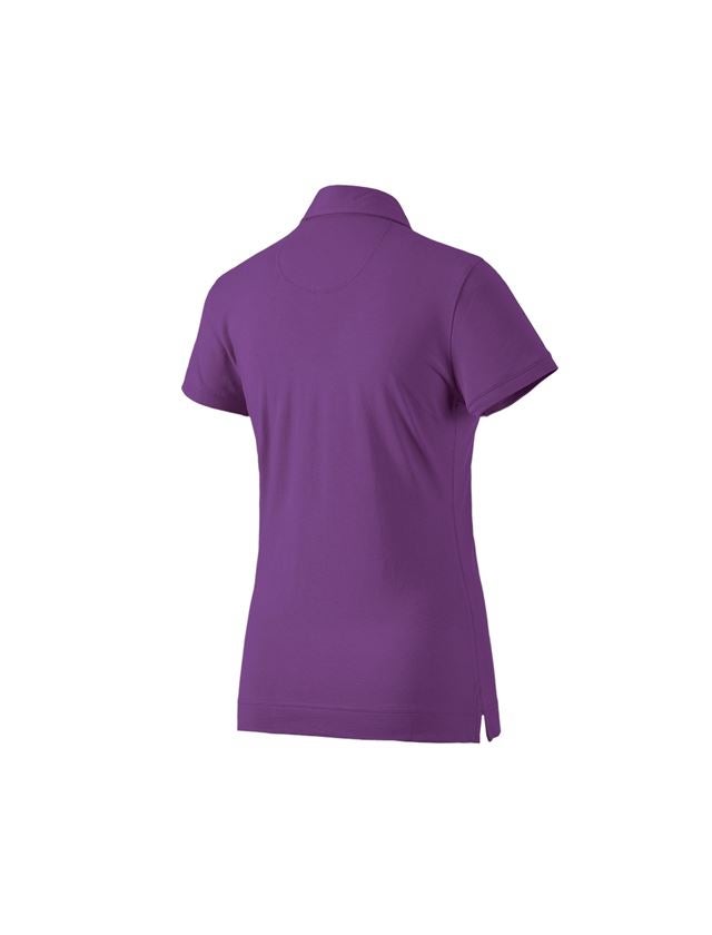 T-Shirts, Pullover & Skjorter: e.s. Polo-Shirt cotton stretch, damer + violet 1