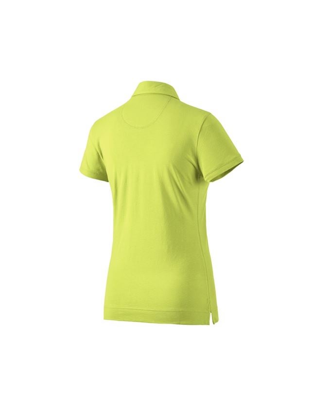 T-Shirts, Pullover & Skjorter: e.s. Polo-Shirt cotton stretch, damer + majgrøn 1