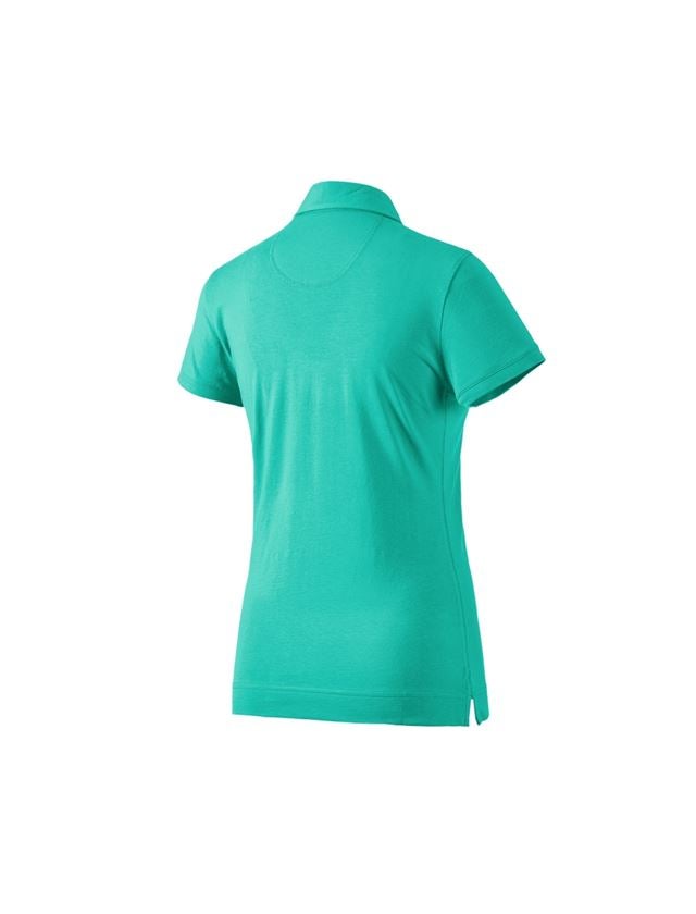 Topics: e.s. Polo shirt cotton stretch, ladies' + lagoon 1