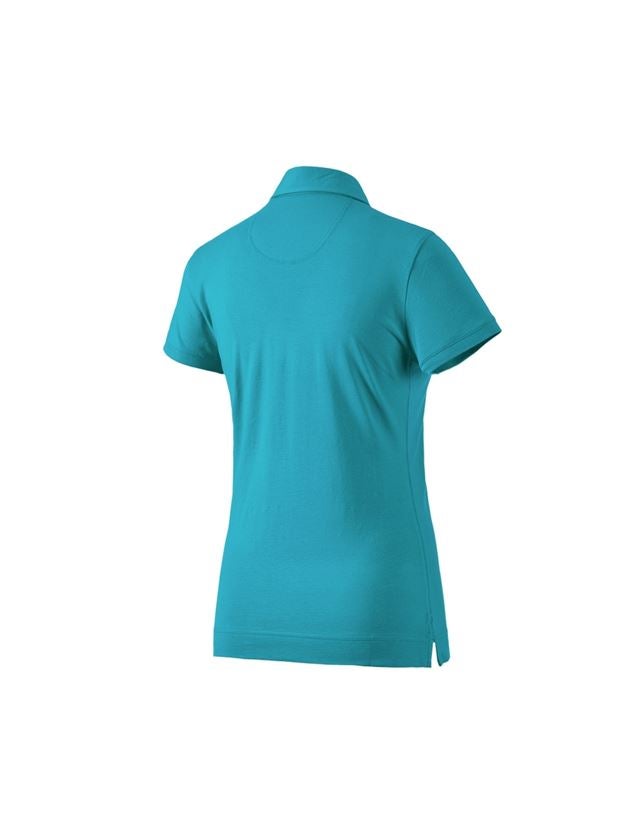 T-Shirts, Pullover & Skjorter: e.s. Polo-Shirt cotton stretch, damer + ocean 1