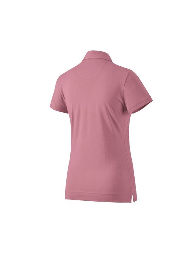 T-Shirts, Pullover & Skjorter: e.s. Polo-Shirt cotton stretch, damer + gammelrosa 1