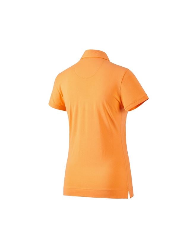 T-Shirts, Pullover & Skjorter: e.s. Polo-Shirt cotton stretch, damer + lys orange 1