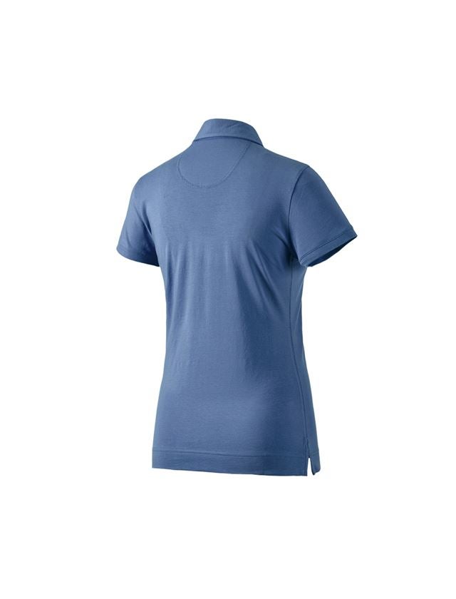 T-Shirts, Pullover & Skjorter: e.s. Polo-Shirt cotton stretch, damer + kobolt 1
