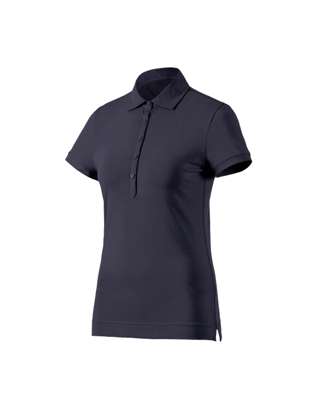 Gartneri / Landbrug / Skovbrug: e.s. Polo-Shirt cotton stretch, damer + mørkeblå