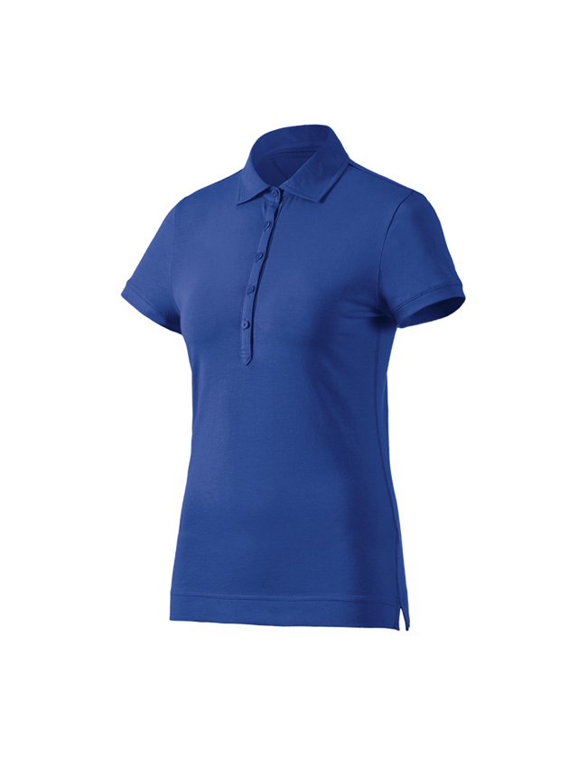 T-Shirts, Pullover & Skjorter: e.s. Polo-Shirt cotton stretch, damer + kornblå