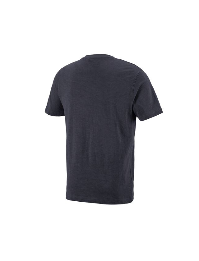 T-Shirts, Pullover & Skjorter: e.s. T-Shirt cotton slub V-Neck + safir 1