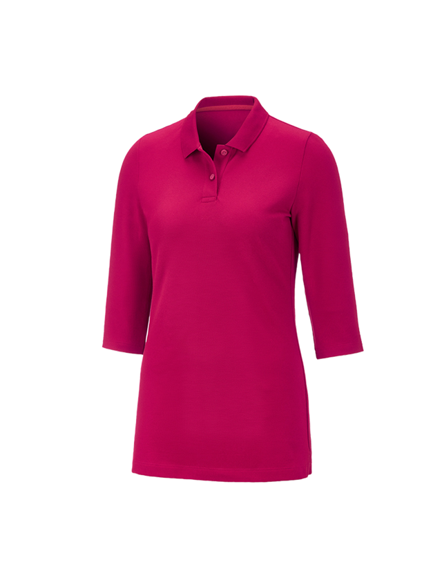 T-Shirts, Pullover & Skjorter: e.s. Pique-Polo 3/4-ærme cotton stretch, damer + bær