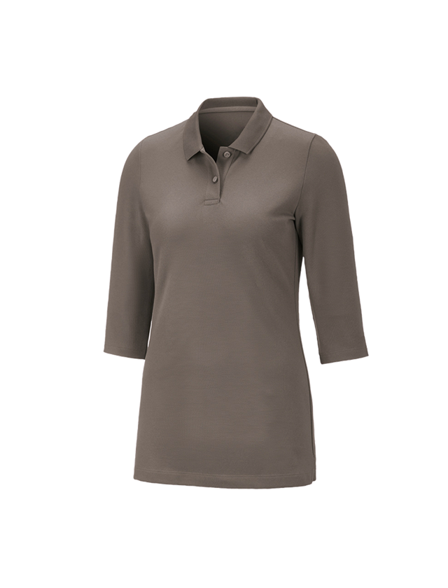 T-Shirts, Pullover & Skjorter: e.s. Pique-Polo 3/4-ærme cotton stretch, damer + sten 2
