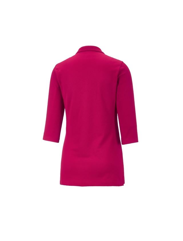 T-Shirts, Pullover & Skjorter: e.s. Pique-Polo 3/4-ærme cotton stretch, damer + bær 1