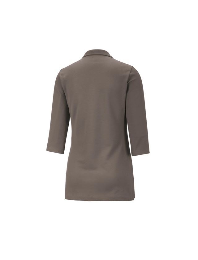 Joiners / Carpenters: e.s. Pique-Polo 3/4-sleeve cotton stretch, ladies' + stone 3