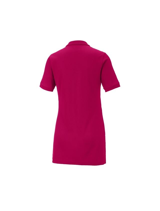 T-Shirts, Pullover & Skjorter: e.s. Pique-Polo cotton stretch, damer, long fit + bær 2