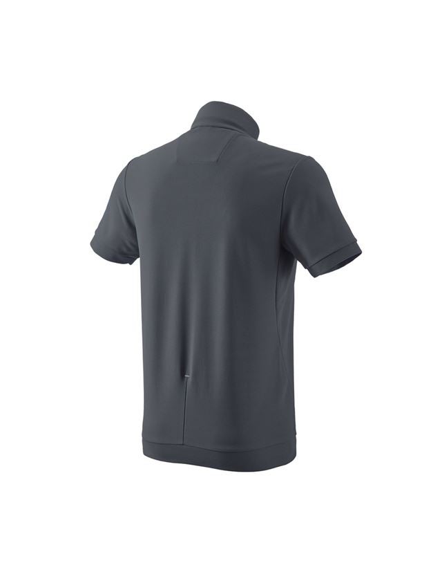 T-Shirts, Pullover & Skjorter: e.s. funktions ZIP-t-shirt UV + antracit/platin 1