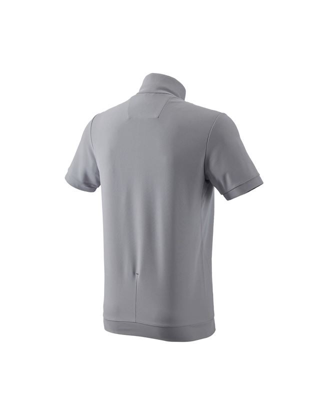 T-Shirts, Pullover & Skjorter: e.s. funktions ZIP-t-shirt UV + platin/antracit 1