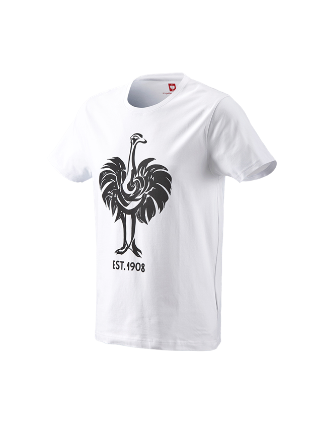 T-Shirts, Pullover & Skjorter: e.s. T-shirt 1908 + hvid/sort