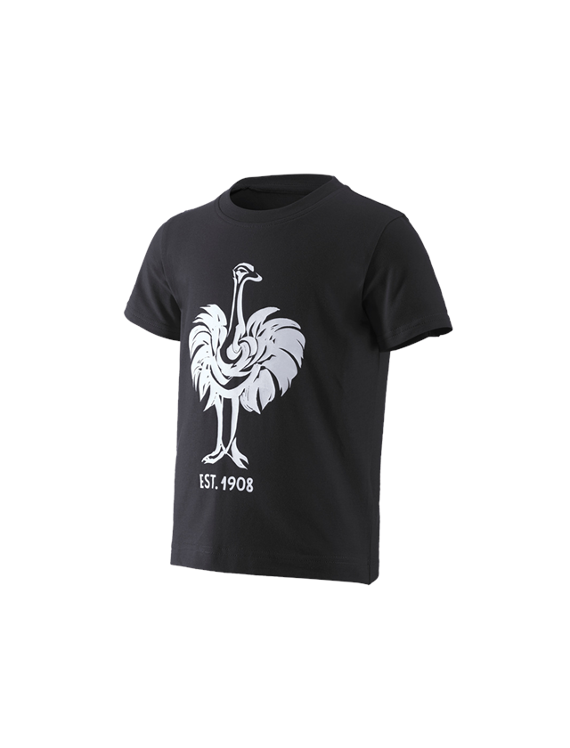 T-Shirts, Pullover & Skjorter: e.s. T-shirt 1908, børne + sort/hvid