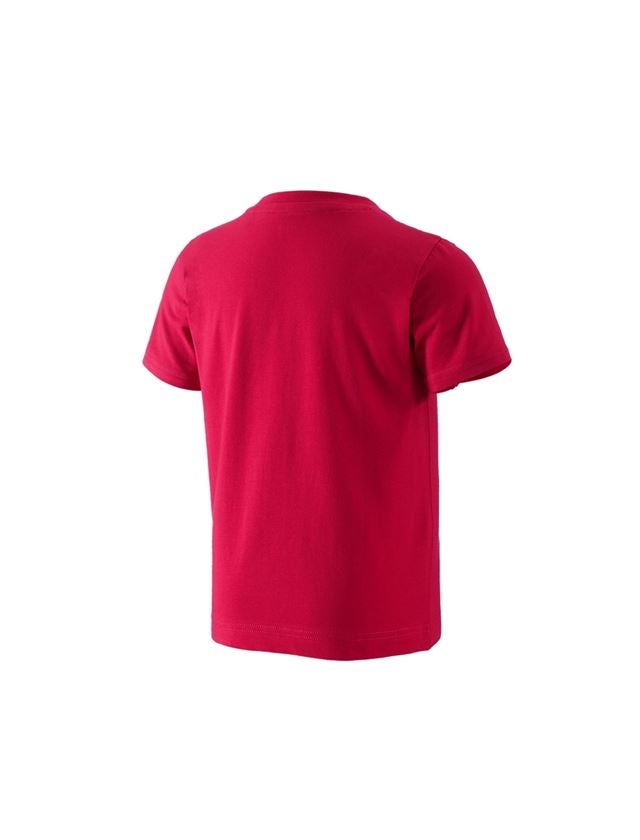 T-Shirts, Pullover & Skjorter: e.s. T-shirt 1908, børne + ildrød/hvid 1