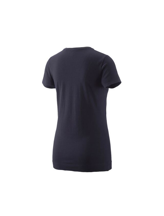 T-Shirts, Pullover & Skjorter: e.s. T-shirt 1908, damer + mørkeblå/bær 1