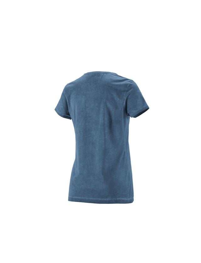 T-Shirts, Pullover & Skjorter: e.s. T-Shirt vintage cotton stretch, damer + antikblå vintage 4