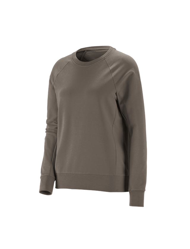 T-Shirts, Pullover & Skjorter: e.s. Sweatshirt cotton stretch, damer + sten