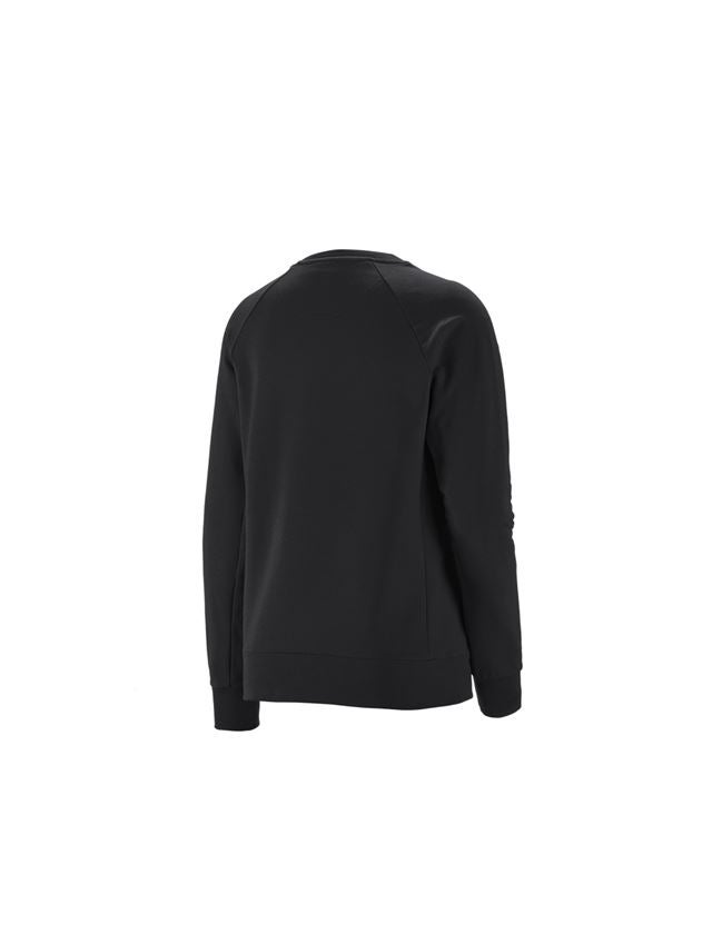 T-Shirts, Pullover & Skjorter: e.s. Sweatshirt cotton stretch, damer + sort 1