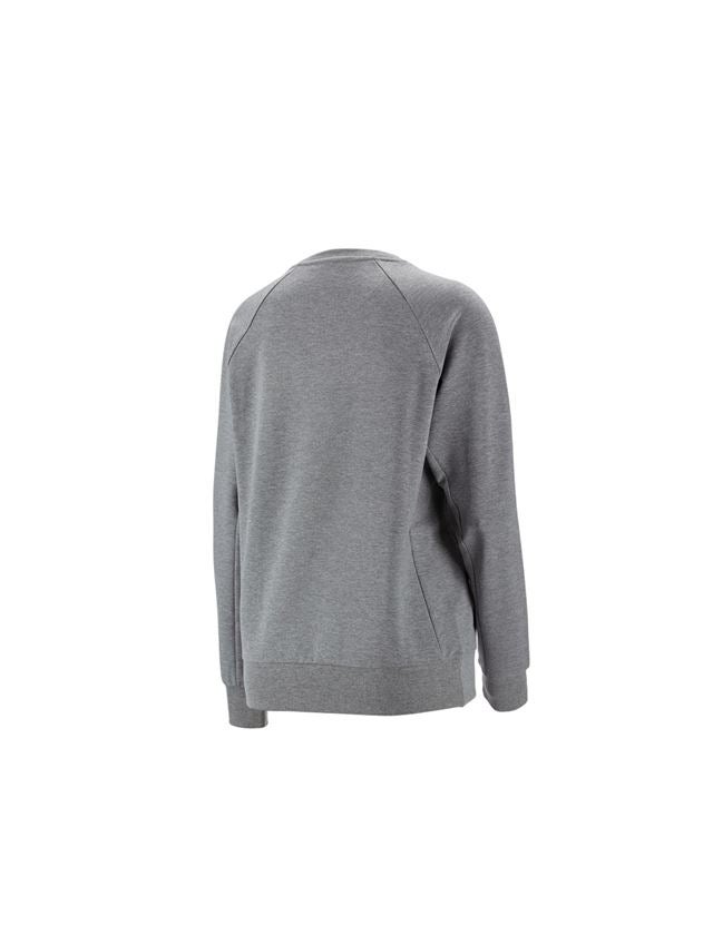 T-Shirts, Pullover & Skjorter: e.s. Sweatshirt cotton stretch, damer + gråmeleret 4