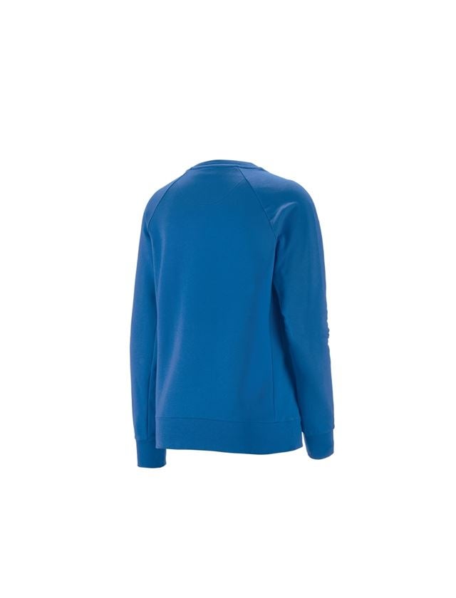 T-Shirts, Pullover & Skjorter: e.s. Sweatshirt cotton stretch, damer + ensianblå 1