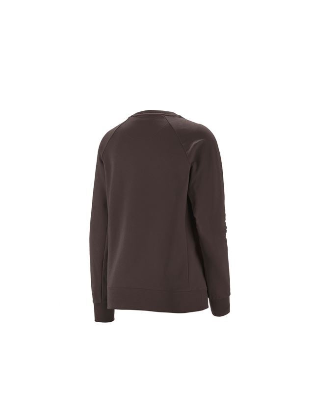 T-Shirts, Pullover & Skjorter: e.s. Sweatshirt cotton stretch, damer + kastanje 3