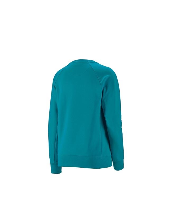 T-Shirts, Pullover & Skjorter: e.s. Sweatshirt cotton stretch, damer + ocean 1