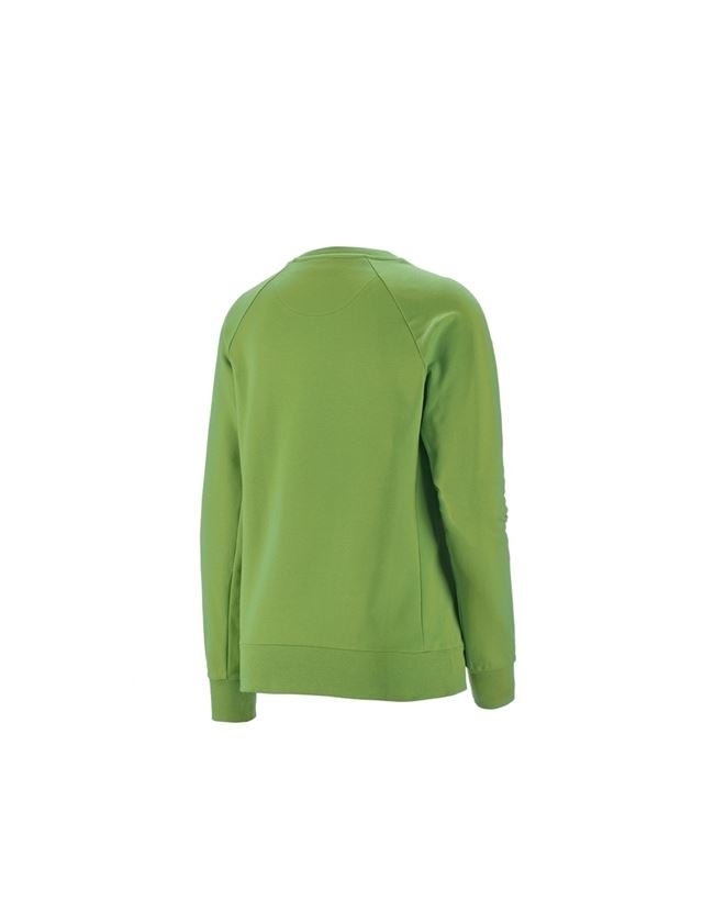 T-Shirts, Pullover & Skjorter: e.s. Sweatshirt cotton stretch, damer + havgrøn 1